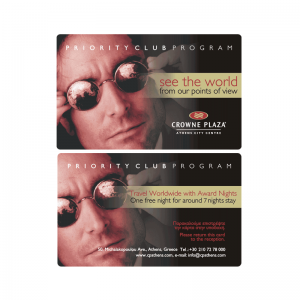 Crowne plaza hotel key card