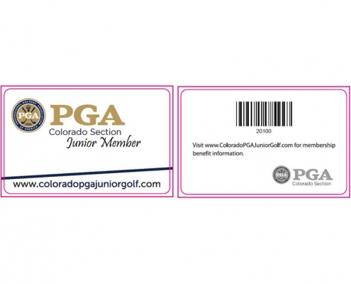 business card PGA