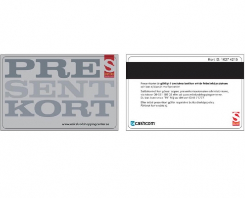 Erikslund Shopping Center gift card magstripe-card2