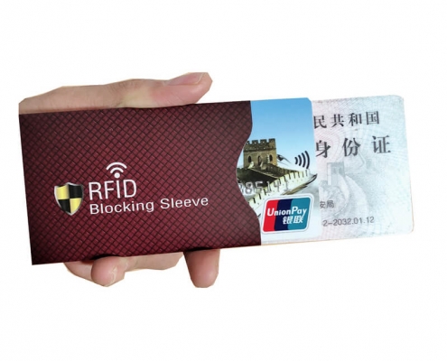 RFID blocking sleeve RFID-blocking-sleeve