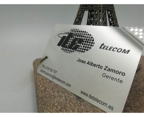 hollow out stainless steel card