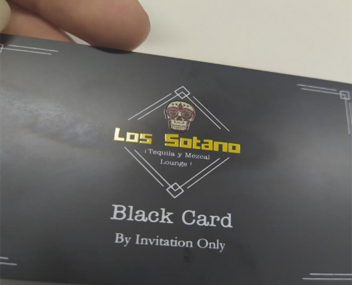 matte black stainless steel card