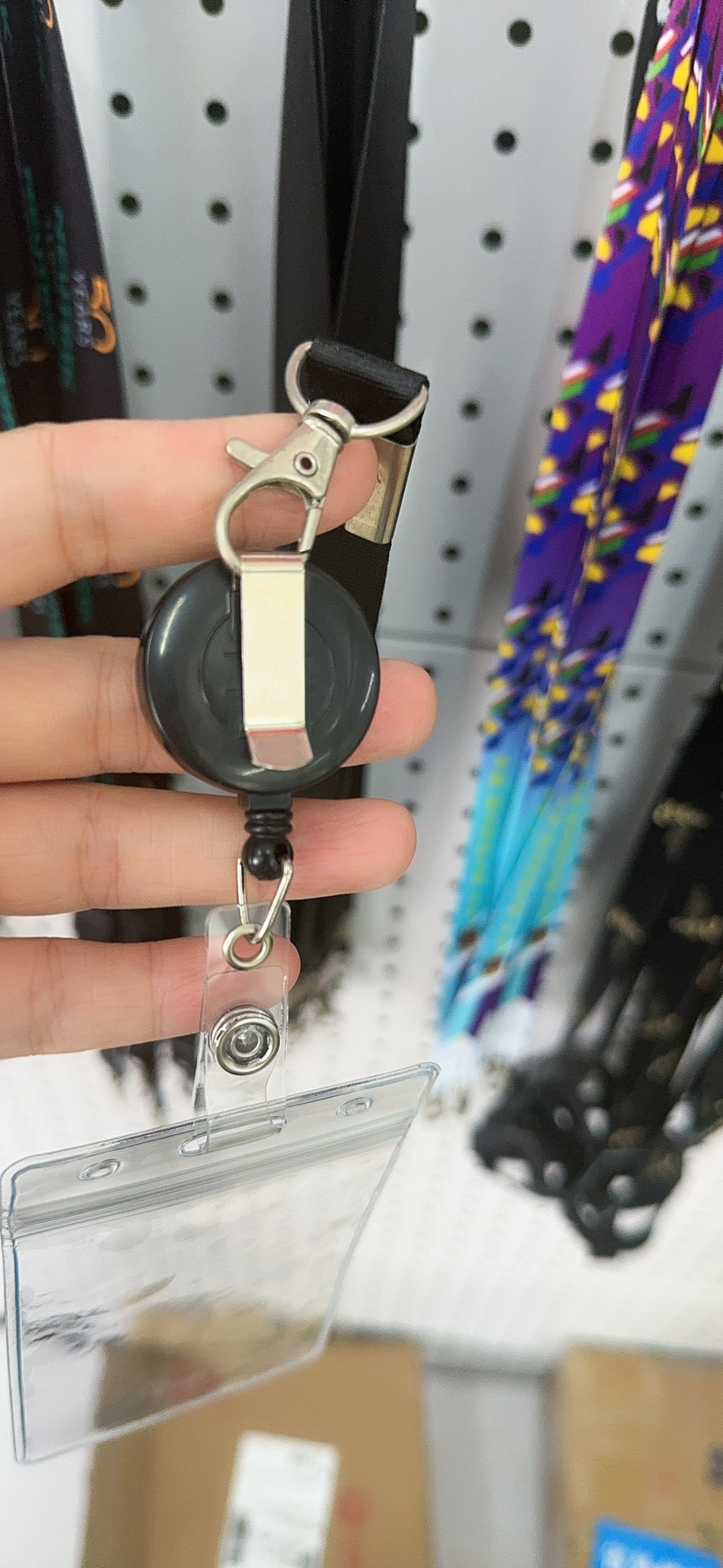 card holder with badge reels card holder with badge reels